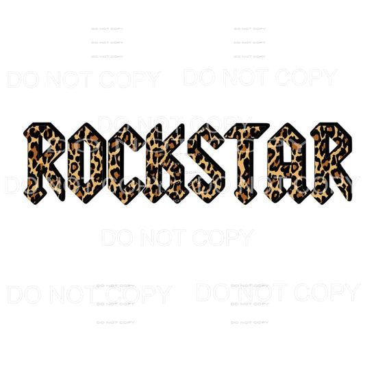 Rockstar #2 leopard Sublimation transfers - Heat Transfer