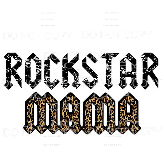 Rockstar MAMA #2 leopard Sublimation transfers - Heat 