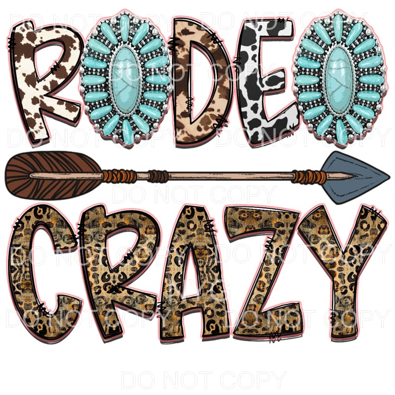 Rodeo Crazy # 21 Sublimation transfers - Heat Transfer