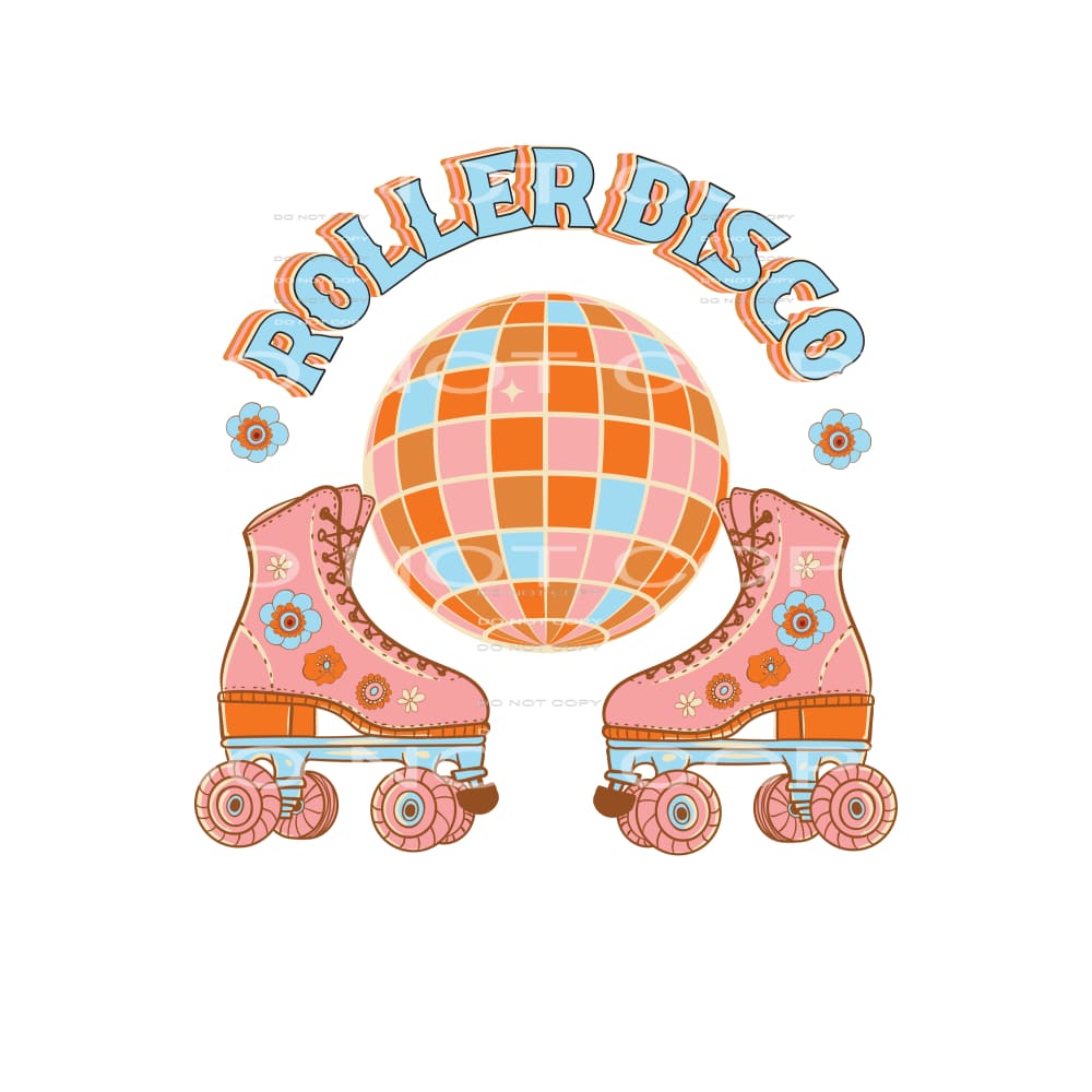 Roller Disco #4869 Sublimation transfers - Heat Transfer
