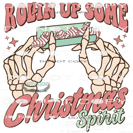 Rollin Up Some Christmas Spirit #8203 Sublimation transfers