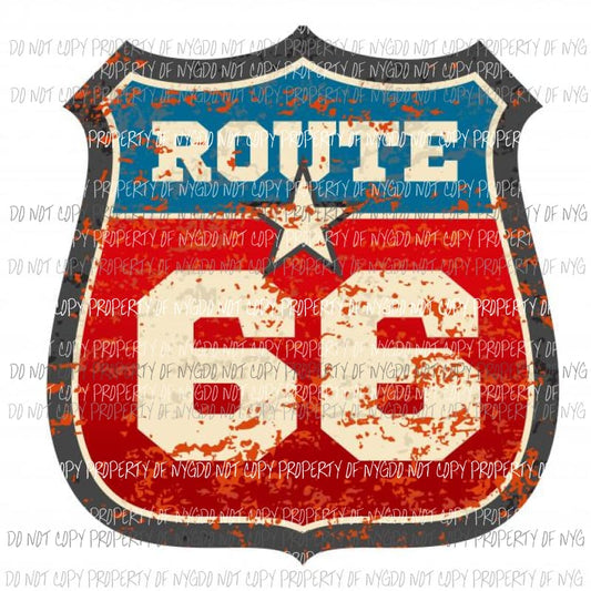 Route 66 Sublimation transfers Heat Transfer