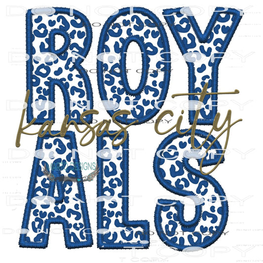 Royals Kansas City #7860 Sublimation transfers - Heat