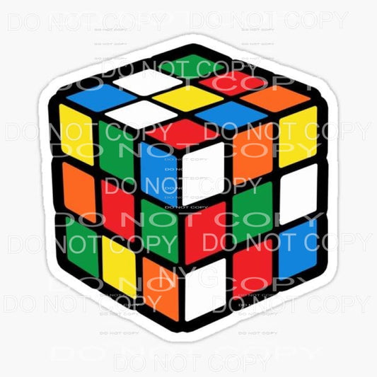 Rubiks Cube Sublimation transfers - Heat Transfer