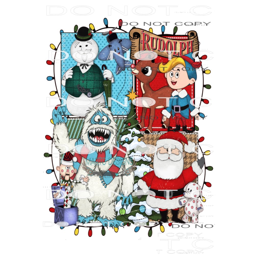 Rudolph #7540 Sublimation transfers - Heat Transfer Graphic