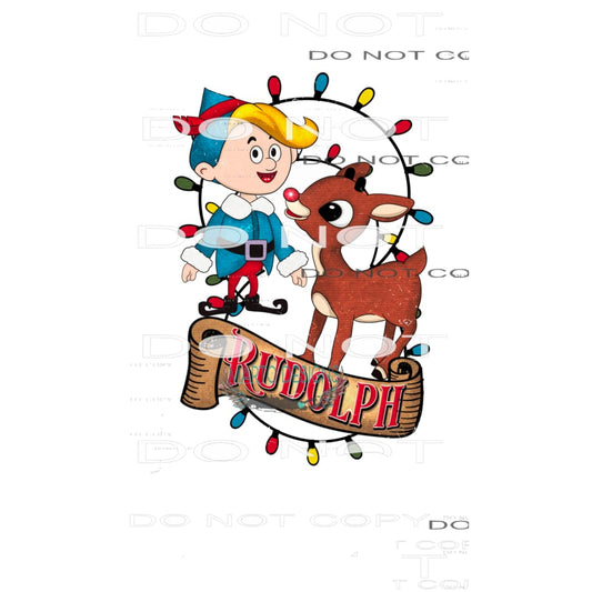 Rudolph #7541 Sublimation transfers - Heat Transfer Graphic