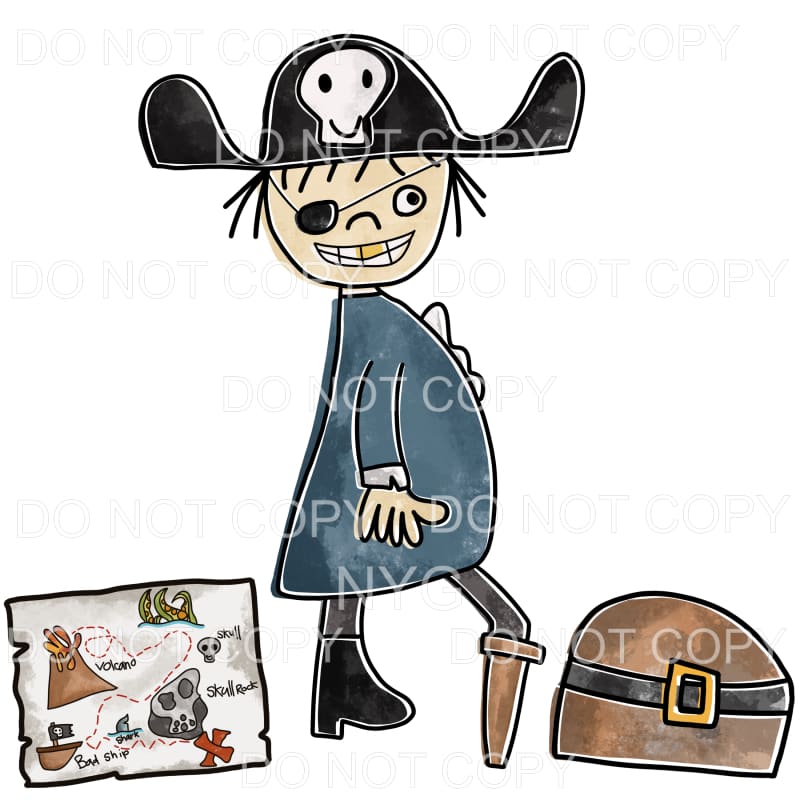 Ryder Pirate Design Sublimation transfers - Heat Transfer