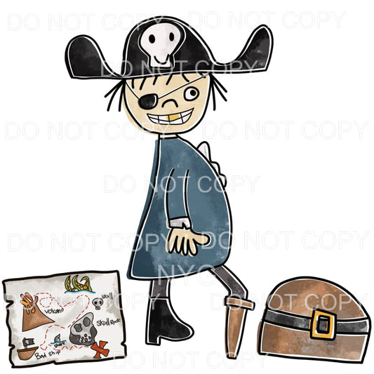 Ryder Pirate Design Sublimation transfers - Heat Transfer