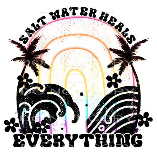 saltwater heals everything #7021 Sublimation transfers - 