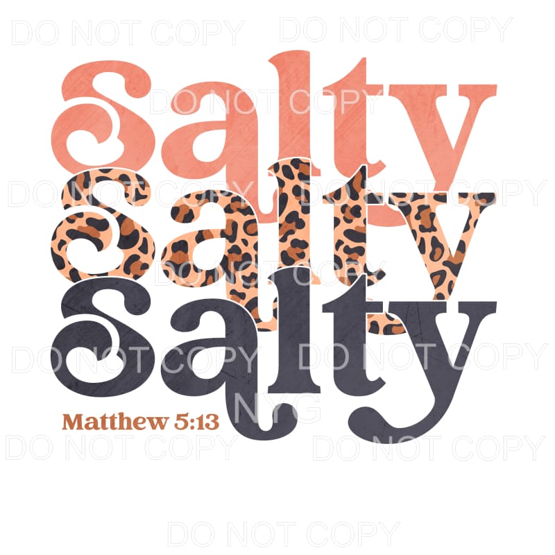 Salty Leopard Stacked Sublimation transfers - Heat Transfer