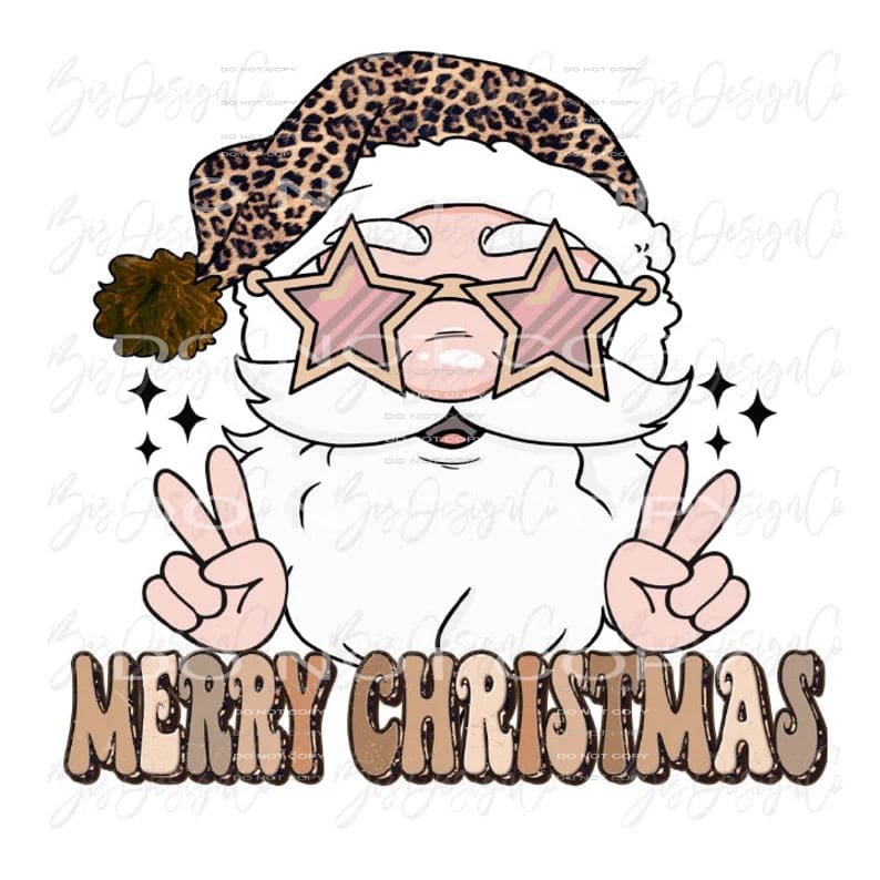 Santa # 2051 Sublimation transfers - Heat Transfer