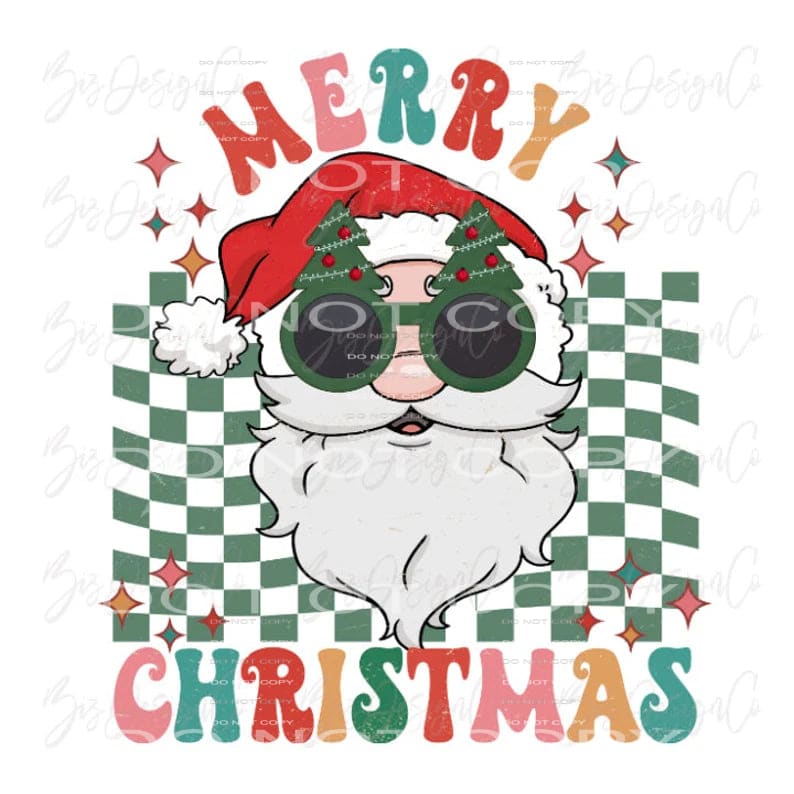 Santa # 2052 Sublimation transfers - Heat Transfer