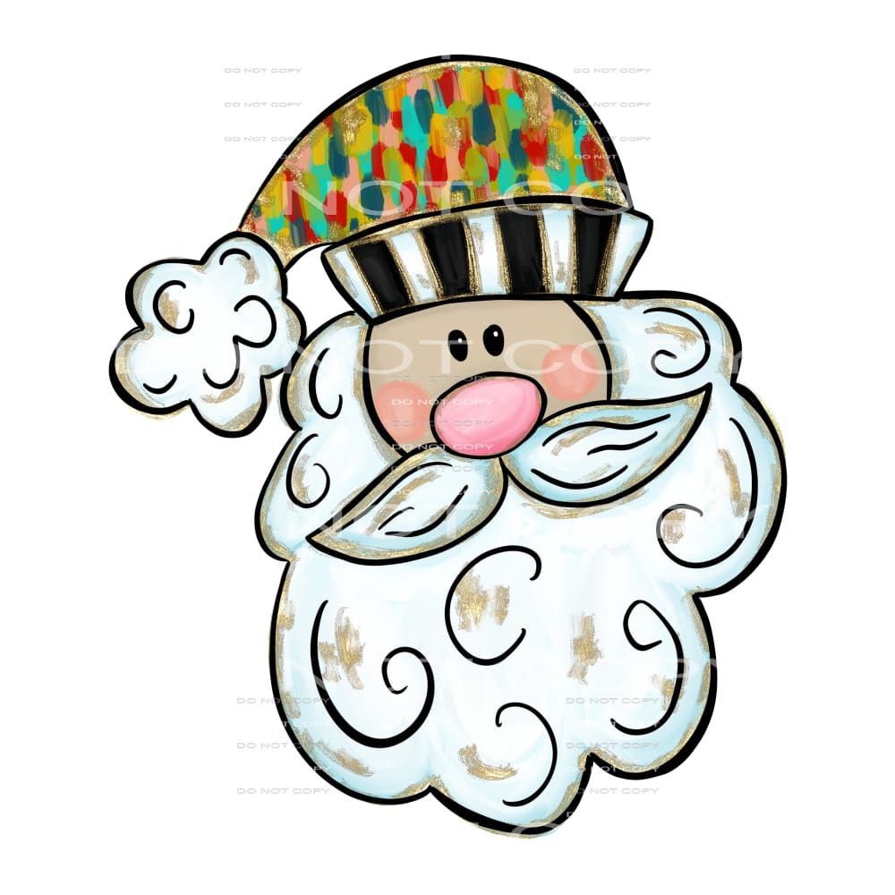 Santa # 2268 Sublimation transfers - Heat Transfer Graphic