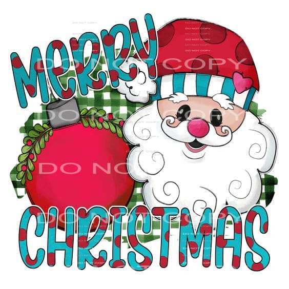 Santa # 2271 Sublimation transfers - Heat Transfer Graphic