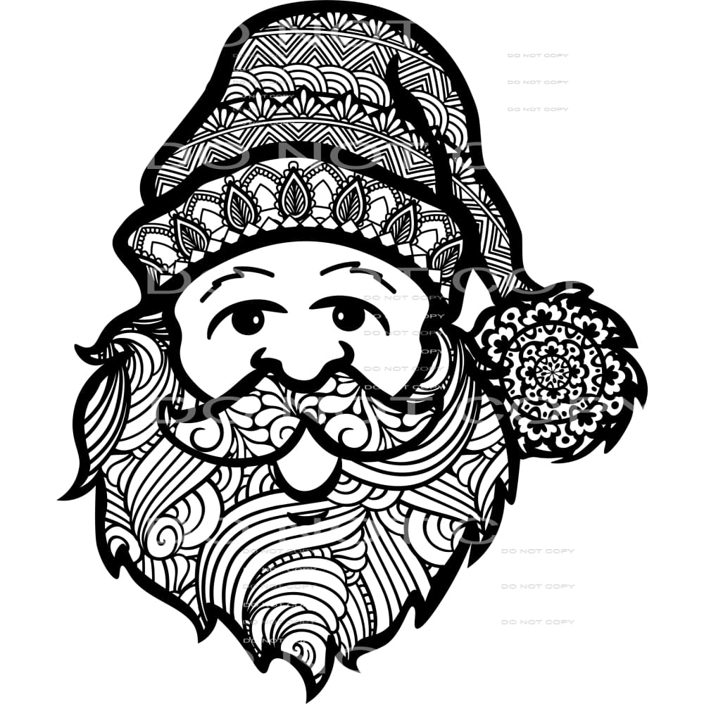 Santa #7520 Sublimation transfers - Heat Transfer