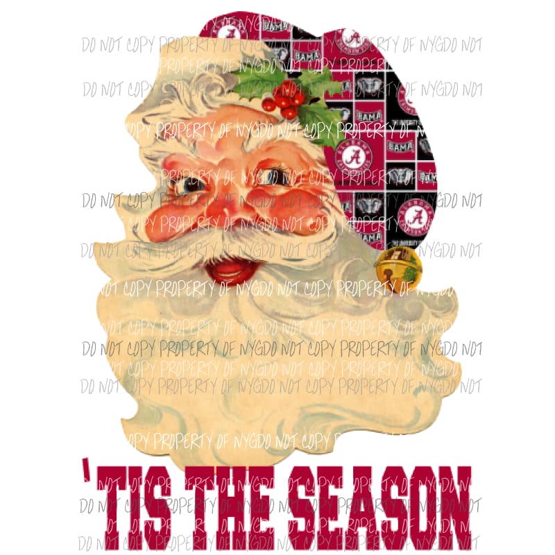 Santa Alabama Sublimation transfers Heat Transfer