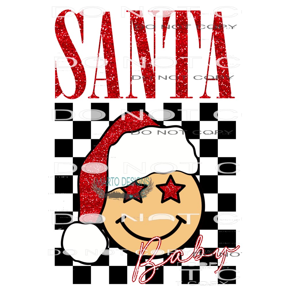Santa Baby #8342 Sublimation transfers - Heat Transfer