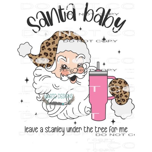 Santa Baby #8609 Sublimation transfers - Heat Transfer