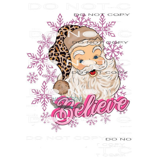 Santa Believe # 9028 Sublimation transfers - Heat Transfer