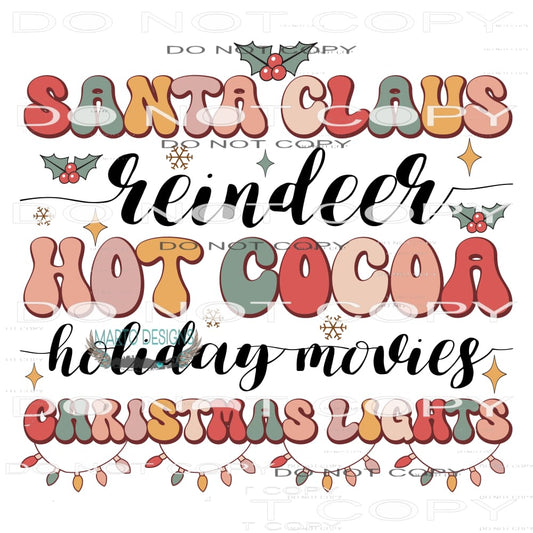 Santa Clause #7822 Sublimation transfers - Heat Transfer