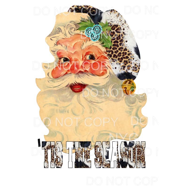 Santa Cowhide Leopard # 812 Sublimation transfers - Heat 