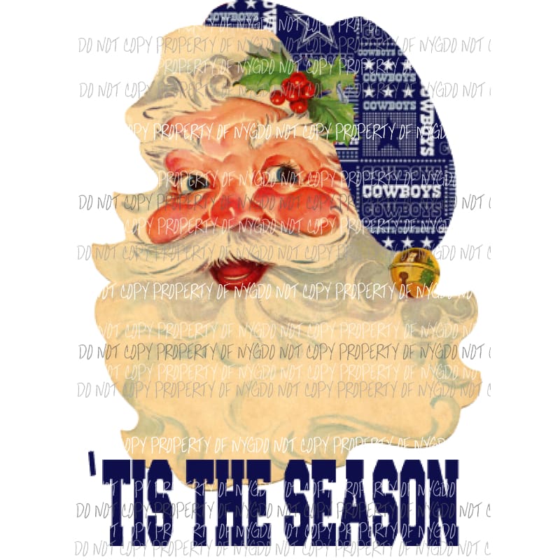 Santa Dallas Sublimation transfers Heat Transfer