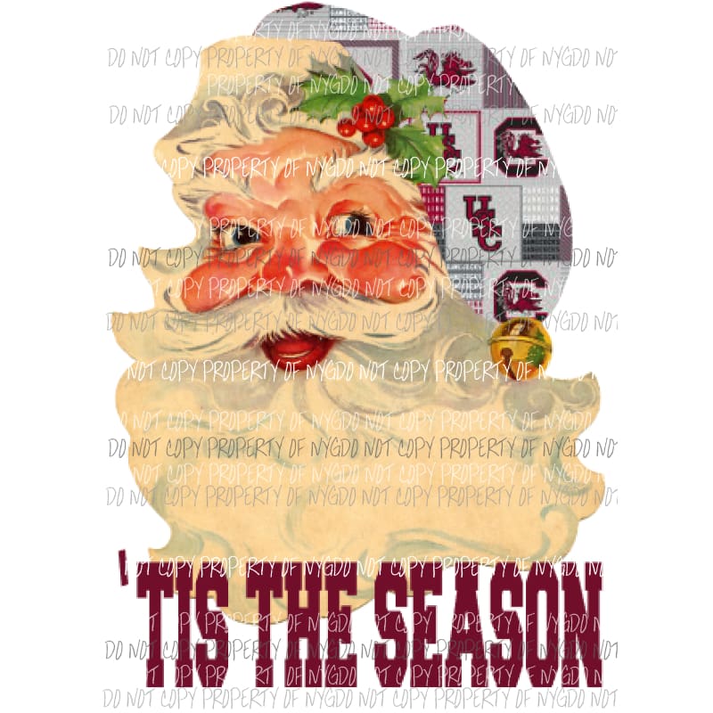 Santa Gamecocks 2 Sublimation transfers Heat Transfer