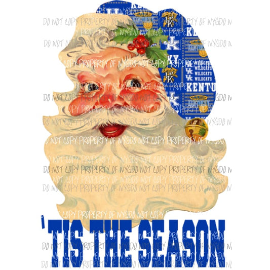Santa Kentucky Basketball Sublimation transfers Heat Transfer