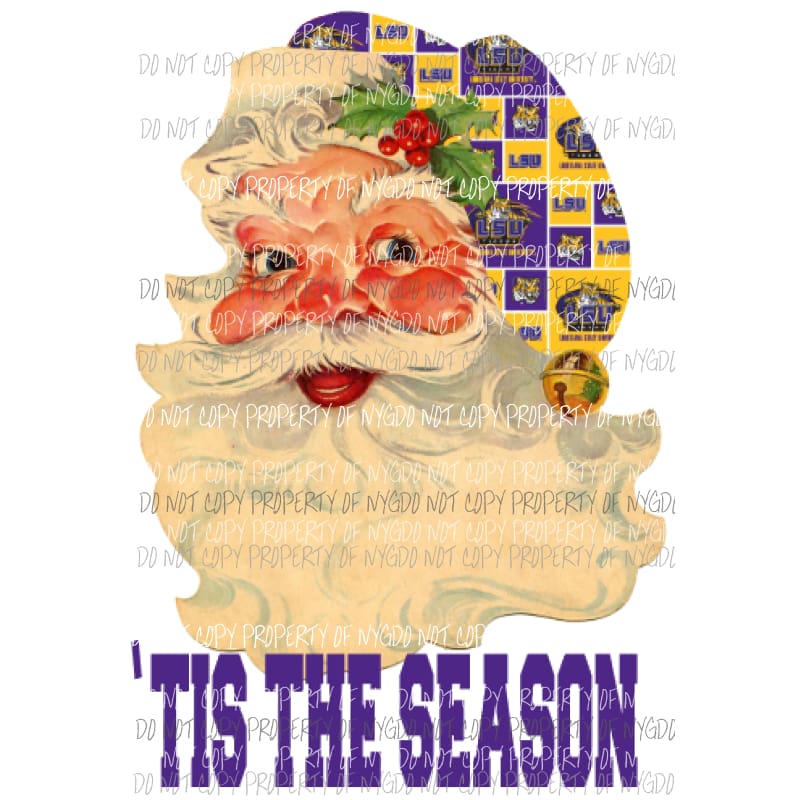 Santa LSU Sublimation transfers Heat Transfer