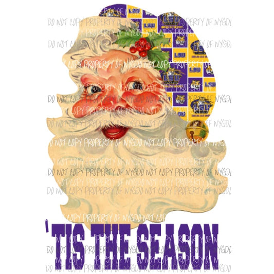 Santa LSU Sublimation transfers Heat Transfer