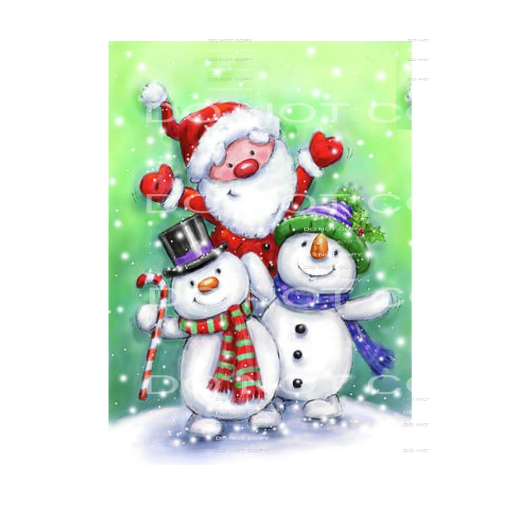 santa Snowman # 2061 Sublimation transfers - Heat Transfer
