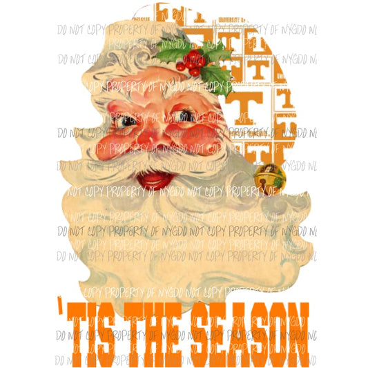 Santa Tennessee Vols 1 Sublimation transfers Heat Transfer