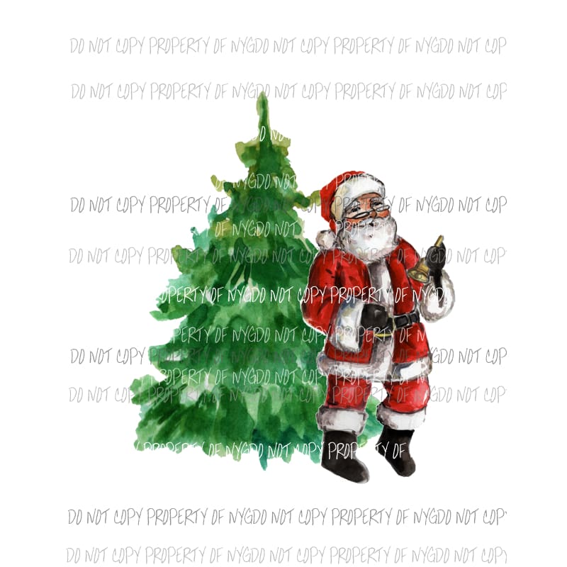 santa tree Sublimation transfers Heat Transfer