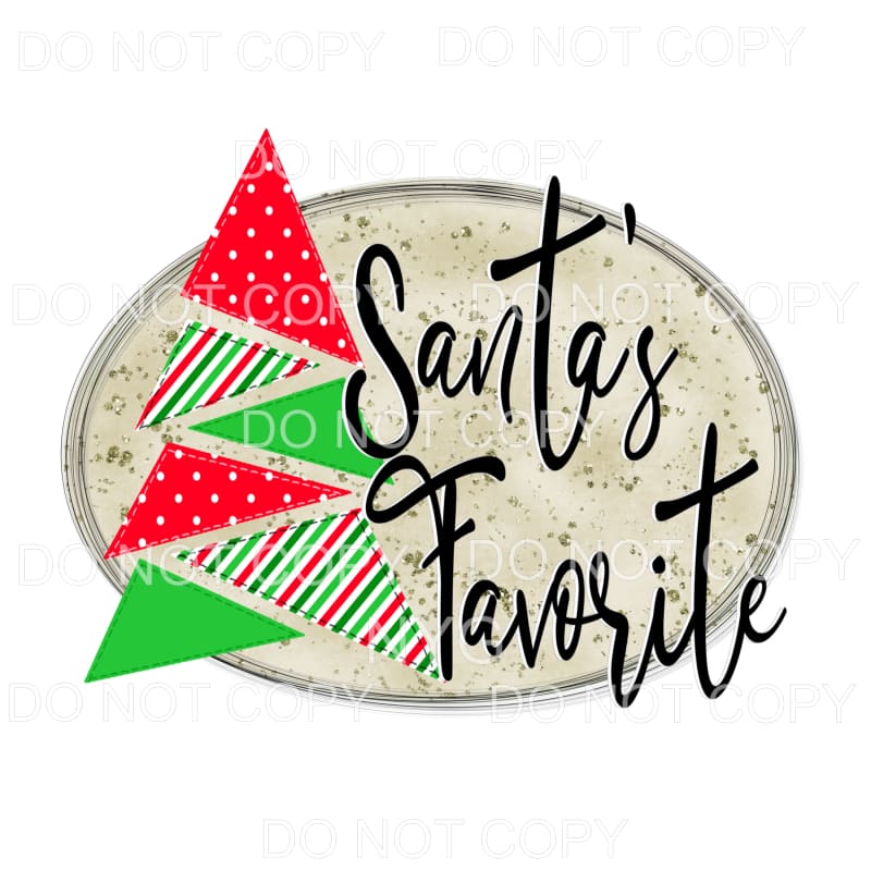 Santa’s Favorite Red Green Stripe Polka Dot Tree #1501 