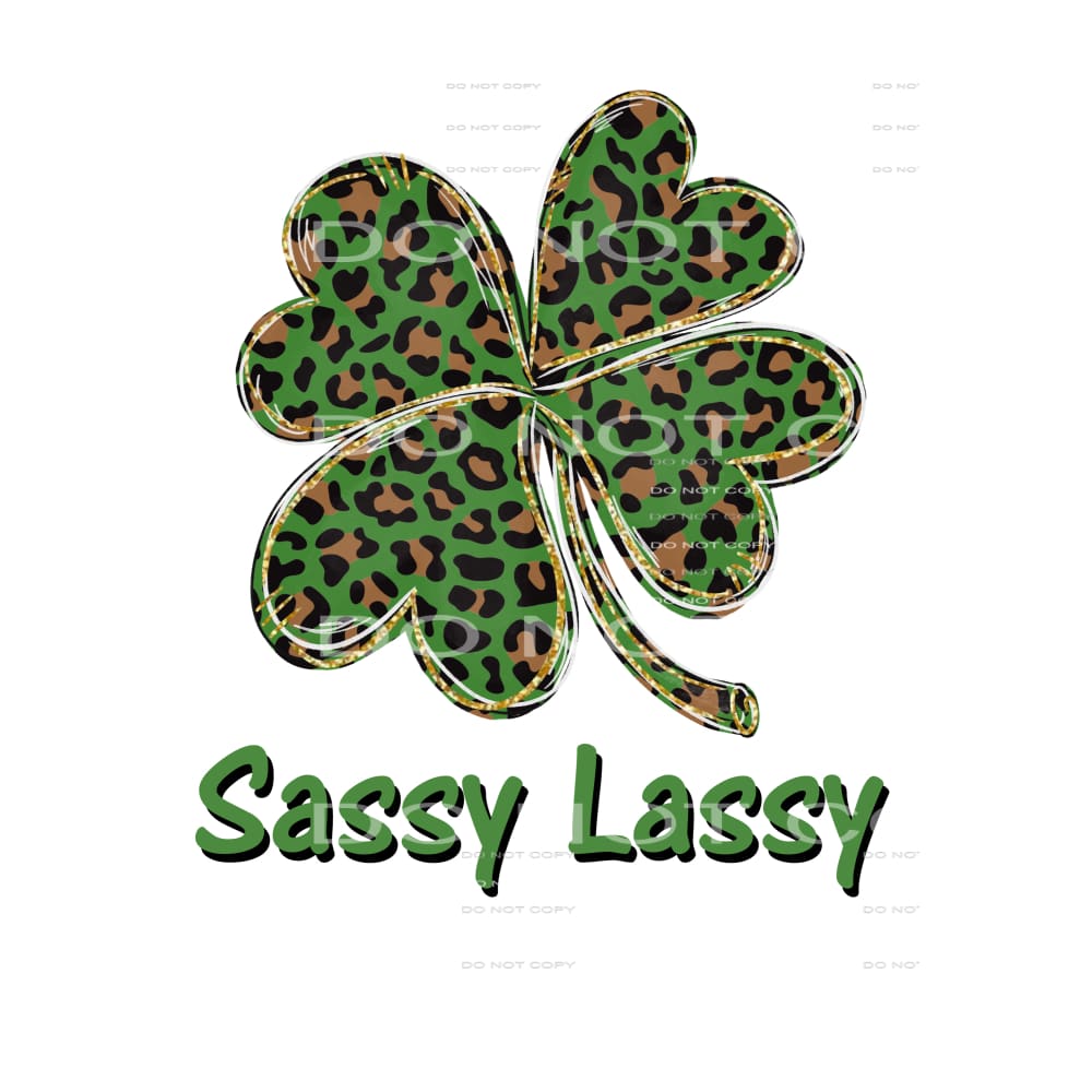 sassy Lassy Shamrock # 9997 Sublimation transfers - Heat 
