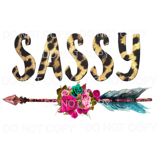 Sassy leopard arrow Sublimation transfers - Heat Transfer