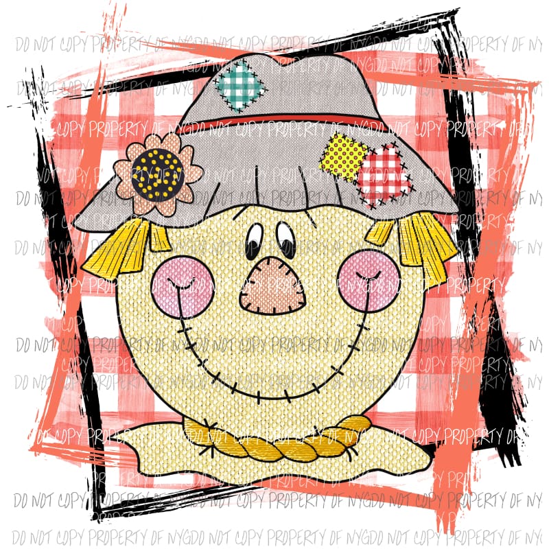 Scarecrow # 6 Halloween Fall Sublimation transfers Heat Transfer