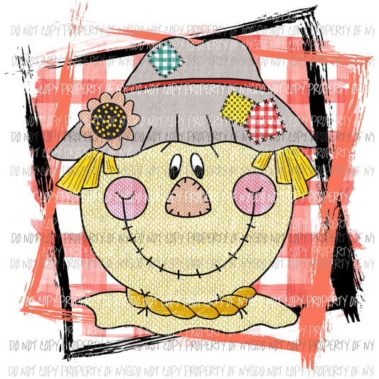 Scarecrow # 6 Halloween Fall Sublimation transfers Heat Transfer