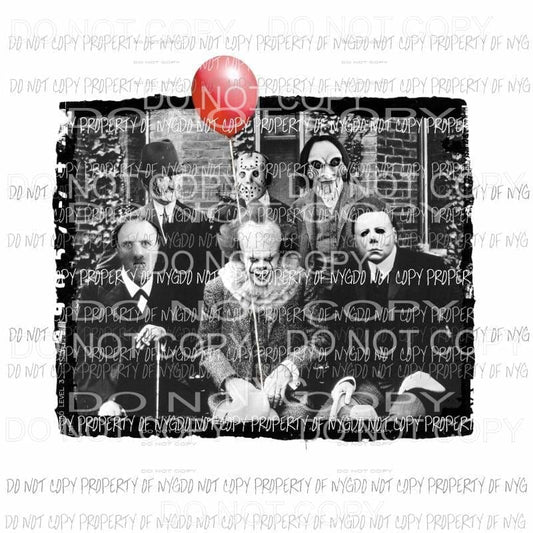 scary movie characters Sublimation transfers Heat Transfer