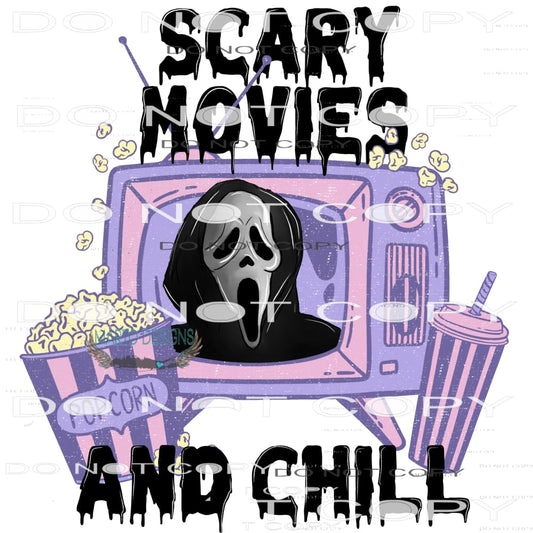 Scary Movies And Chill #6069 Sublimation transfers - Heat