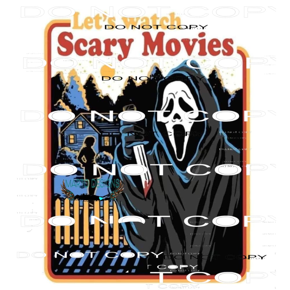 Scary movies horror # 1005 Sublimation transfers - Heat