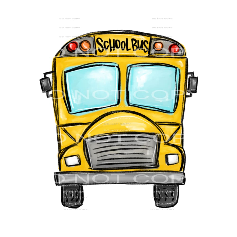 school bus #7771 Sublimation transfers - Heat Transfer