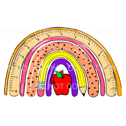 School Rainbow # 112 Sublimation transfers - Heat Transfer