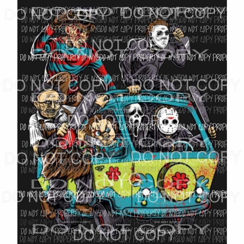 scooby doo scary movies Sublimation transfers Heat Transfer