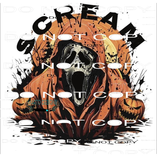 Scream horror # 1003 Sublimation transfers - Heat Transfer