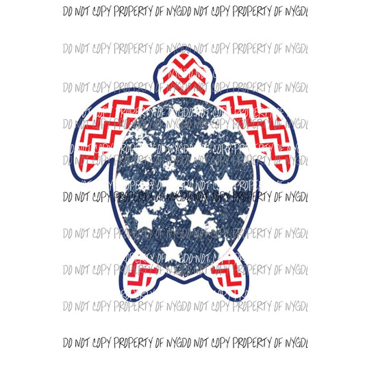 Sea Turtle Flag #2 Sublimation transfers Heat Transfer