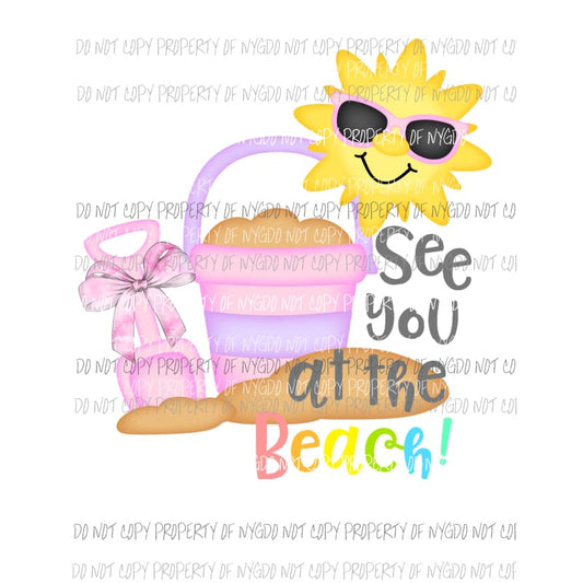 See you at the beach Sublimation transfers Heat Transfer