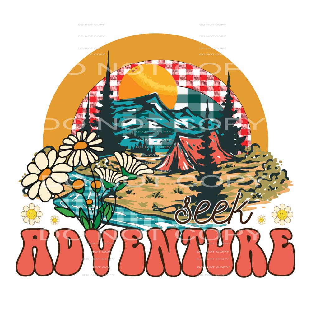 Seek Adventure #5124 Sublimation transfers - Heat Transfer