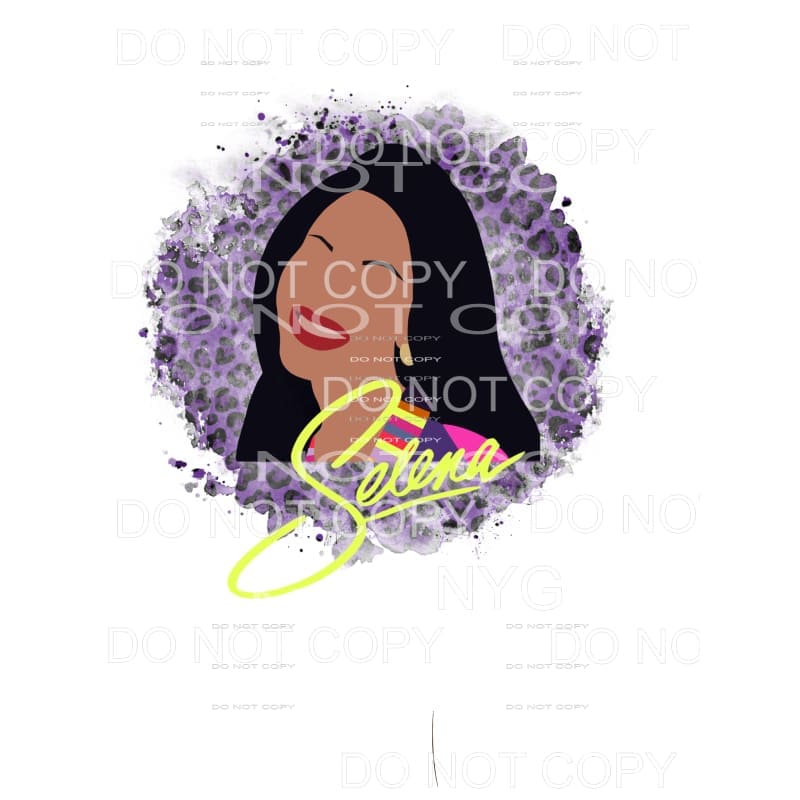 Selena Purple Leopard Sublimation transfers - Heat Transfer