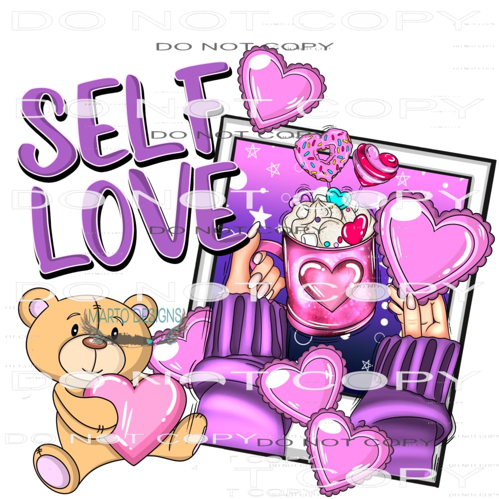 Self Love #8799 Sublimation transfers - Heat Transfer